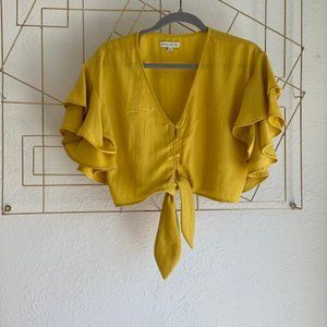 Ruffle Sleeves, Crop Top